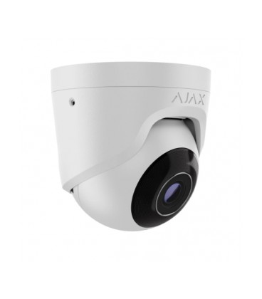 8 Mp проводная охранная IP-камера Ajax TurretCam (8 Mp/4 mm) White