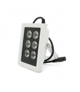 ИК-прожектор LW6-50IR006-12. 12V, 24W, 6LED, IP66, 850Нм, угол обзора 120°, дальность до 50м.