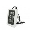 ИК-прожектор LW6-50IR006-12. 12V, 24W, 6LED, IP66, 850Нм, угол обзора 120°, дальность до 50м.