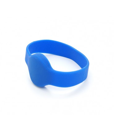 Бесконтактный браслет IC MIFARE 13,56 МГц, (1K) Ø65 силиконовый, цвет синий