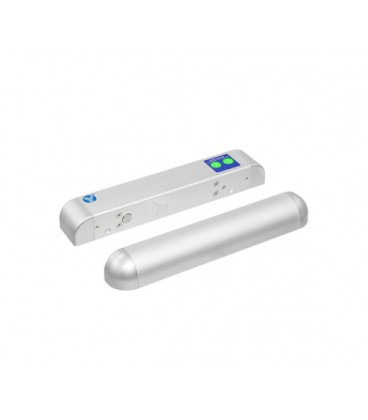 Электроригельный накладной замок для узких дверей YB-500H(LED), нормально открытый, 267х45х38 мм