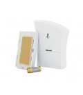 Беспроводной дверной звонок Luckarm 8610, приемник-передатчик, 15 мелодий, светооповещение, дальность 90 метров, White, Blister