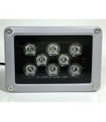 ИК-прожектор HYYS808R. 220V, 18W, 8LED, IP66, 850Нм, угол обзора 90°, дальность до 70м.