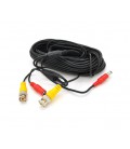 Патчкорд комбинированный коаксиальный+питание BNC+DC 18,3m, черный, Q100
