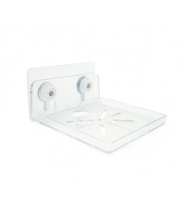 Кронштейн для камеры , прозрачный, пластик, 10х10см крепление на стену