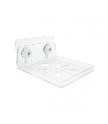 Кронштейн для камеры , прозрачный, пластик, 10х10см крепление на стену