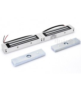 Электромагнитный накладной двухсторонний замок YOSO, усилие на отрыв 360кг, 12V, 3-5A, Box, Q12