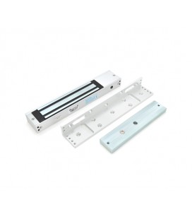 Электромагнитный замок MS-280LED + Уголок LS-280, до 280 кг, DC12V/500mA, DC24V/250mA. Размеры: 250х47х25 мм