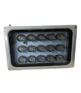 ИК-прожектор HYYS1515R. 220V, 15W, 15LED, IP66, 850Нм, угол обзора 90°, дальность до 150м.