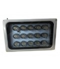 ИК-прожектор HYYS1515R. 220V, 15W, 15LED, IP66, 850Нм, угол обзора 90°, дальность до 150м.