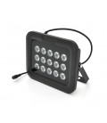 ИК-прожектор GY-IR80015. 12V, 15W, 15LED, IP66, 850Нм, угол обзора 90°, дальность до 150м.
