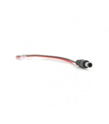 Разъем питания DC-M (D 5,5x2,5мм) &gt, кабель длиной 25см black -red, Black plug OEM Q100