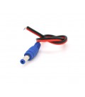 Разъем питания DC-M (D 5,5x2,1мм) &gt, кабель длиной 25см black-red , Blue Plug OEM Q100
