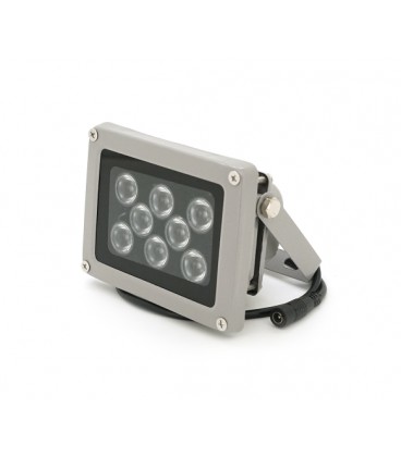 ИК-прожектор YOSO. 12V, 16W, 8LED, IP66, 850Нм, угол обзора 60°, дальность до 30м. 110 * 86 * 63мм