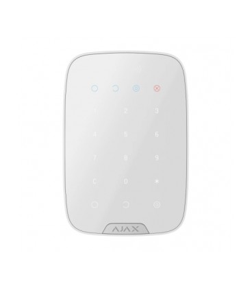 Беспроводная сенсорная клавиатура со считывателем Ajax KeyPad S Plus White