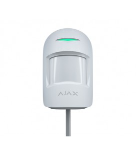 Проводной датчик движения c дополнительным сенсором Ajax MotionProtect Plus Fibra white