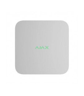 Сетевой видеорегистратор Ajax NVR DC (16ch) white, разрешенние до 4К, поддержка ONVIF/RTSP, декодирование H.265/H.264, емкость д