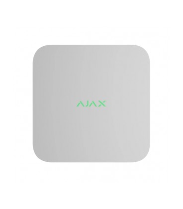 Сетевой видеорегистратор Ajax NVR DC (16ch) white, разрешенние до 4К, поддержка ONVIF/RTSP, декодирование H.265/H.264, емкость д