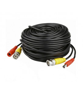 Патчкорд комбинированный коаксиальный+питание BNC+DC 10m, черный, Q100