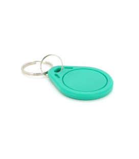 Бесконтактный брелок IC MIFARE 13,56 МГц( 0K ) (ДЛЯ ПЕРЕЗАПИСИ) цвет зеленый