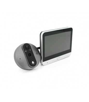 WiFi видео глазок YOSO EYE1MPM43 с дисплеем, памятью и звонком на батареях (удаленный просмотр APP Tuya smart)