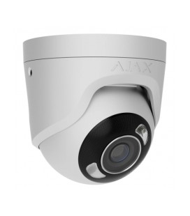 8 Mp IP охранная видеокамера с гибридной подсветкой Ajax TurretCam HL (8 Mp/4 mm) White