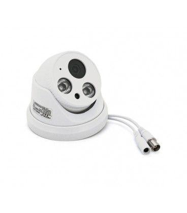 1.3MP AHD камера H-801, купольная пластик c мощной подсветкой 3.6мм