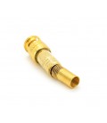 Разъем BNC-M - с пружиной под кабель и наконечником под винт для фиксации центральной жилы, GOLD BOX Q100/2500