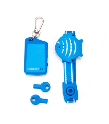 Портативная сигнализация на руку, передатчик + приемник, синяя