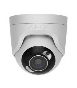 8 Mp IP охранная видеокамера с гибридной подсветкой Ajax TurretCam HL (8 Mp/2.8 mm) White
