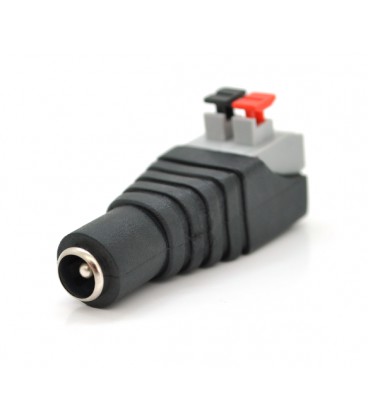 Разъем для подключения питания DC-F (D 5,5x2,1мм) с клеммами под ручной зажим под кабель Q100