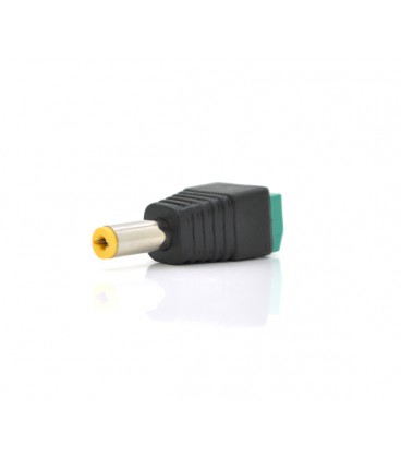 Разъем для подключения питания DC-M (D 5,5x2,1мм) с клеммами под кабель (Yellow Plug)