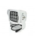 ИК-прожектор GY-IR70012. 12V, 6W, 12LED, IP66, 850Нм, угол обзора 90°, дальность до 150м.