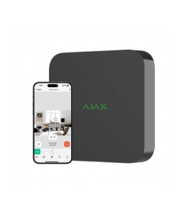 Сетевой видеорегистратор Ajax NVR (16ch) black, разрешенние до 4К, поддержка ONVIF/RTSP, декодирование H.265/H.264, емкость до 1