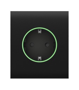 Центральная панель для встроенной розетки Ajax СenterCover (smart) Black