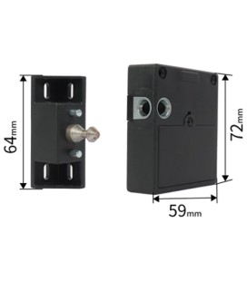 Скрытый электронный замок PiPo PF019 для шкафчиков и выдвижных ящиков, RFID,3×AAA, 72×64×59 мм