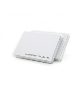 Бесконтактная карта ID Em-Marine 125 КГц (TK4100), толщина 1,6 мм. (ДЛЯ ПЕРЕЗАПИСИ ) цвет белый. С прорезью Упаковка 20шт (02393