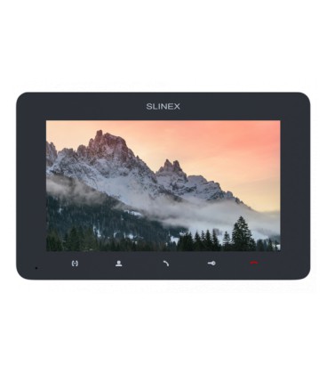 AHD видеодомофон Slinex SM-07MHD (dark grey), 7” TFT экран, запись по движению, слот microSD, 193×123×18 мм