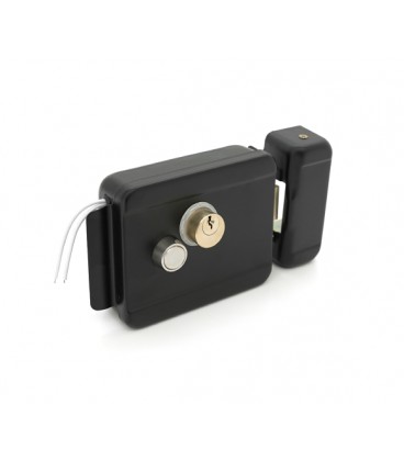 Электромеханический замок YOSO Y-42, 12V, металлический, окрашен черный, 125х98х36мм