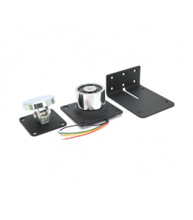 Электромагнитный напольный замок HC812 на дверь, усилие 60кг, 12/24v, 60/120mA, Box, Q10