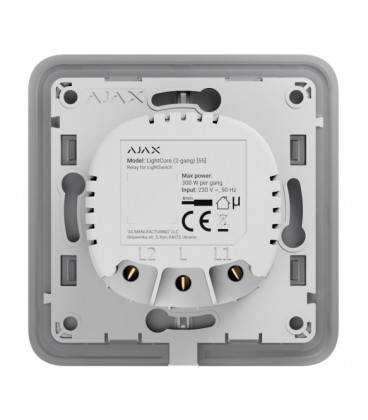Реле для двухклавишного выключателя Ajax LightCore (2-gang)