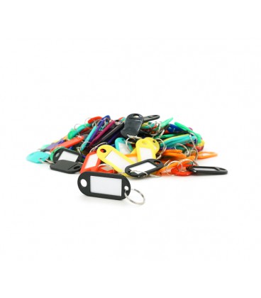 Номерная бирка NumberTag для ключей MiX цветов, 48*22мм, упаковка 200шт