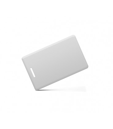 Безконтактна карта IC MIFARE 13,56 МГц(1K), толщина 1,6 мм. Колір білий. З прорізом