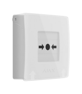Беспроводная настенная кнопка для активации пожарной тревоги вручную Ajax ManualCallPoint White