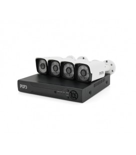 Комплект видеонаблюдения Outdoor 007-4-2MP Pipo (4 уличных камеры, кабеля, блок питания, видеорегистратор APP-Xmeye)