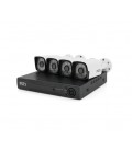 Комплект видеонаблюдения Outdoor 007-4-2MP Pipo (4 уличных камеры, кабеля, блок питания, видеорегистратор APP-Xmeye)