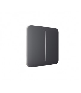 Кнопка для двухклавишного выключателя Ajax SoloButton (2-gang) graphite