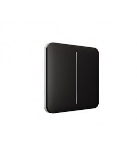 Кнопка для двухклавишного выключателя Ajax SoloButton (2-gang) black