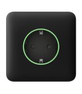 Передняя панель для встроенной розетки Ajax SoloCover (smart) Black