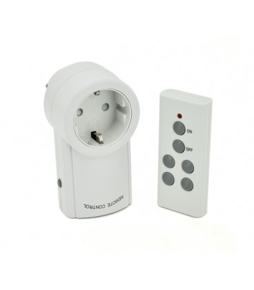 Настенная розетка RCS-5979/10A с беспроводным пультом управления 220V, 3.5kW, управление по радиоканалу 315 Мгц